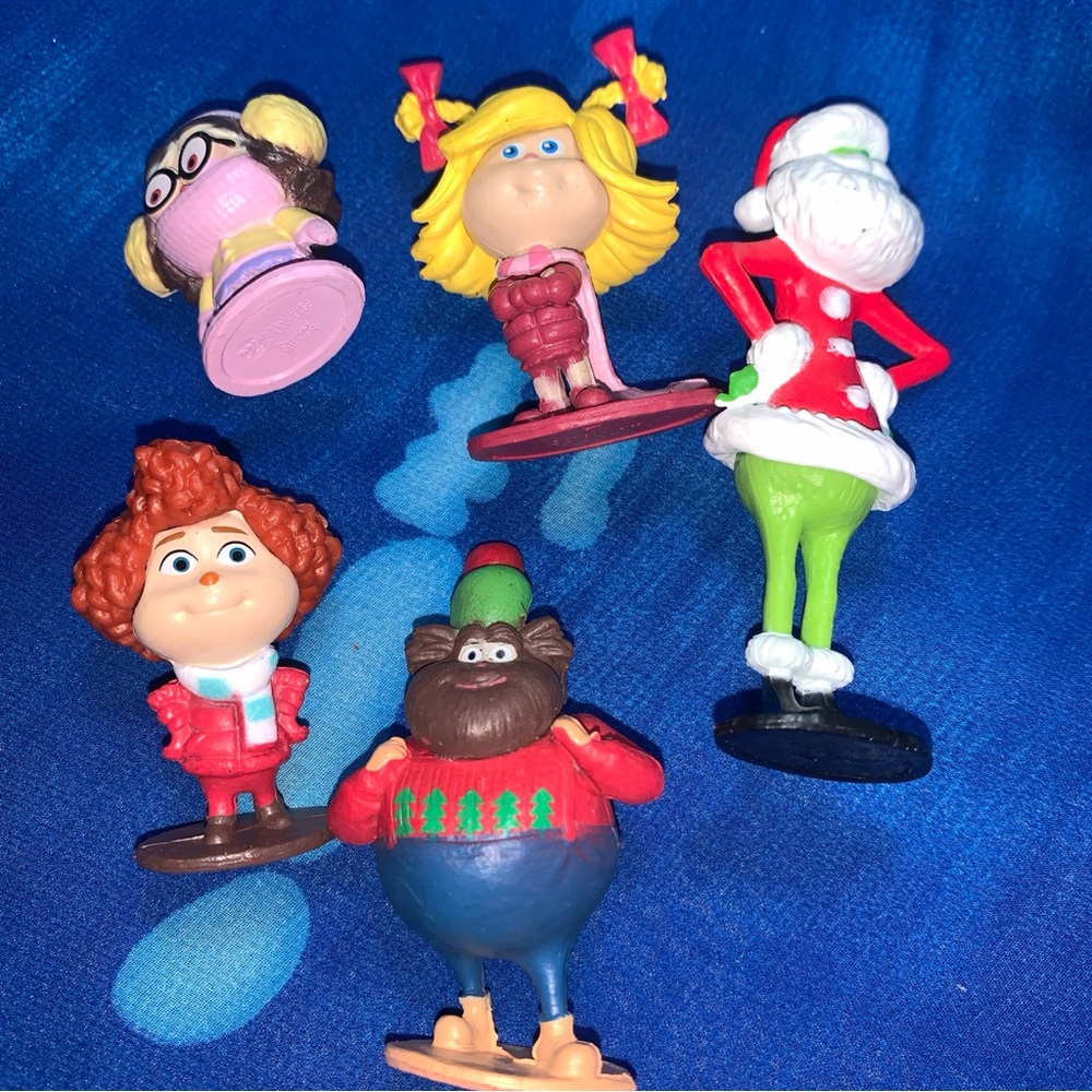 Dr. Seuss - Grinch - Whoville Character Figurine Set - Multicolor